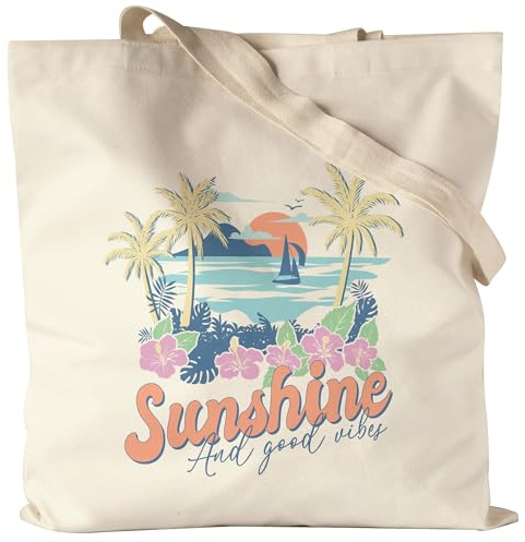 Hey!Print Sunshine and Good Vibes Jutebeutel Ocean Child Strandkind Surf Sommer Sonne Beach