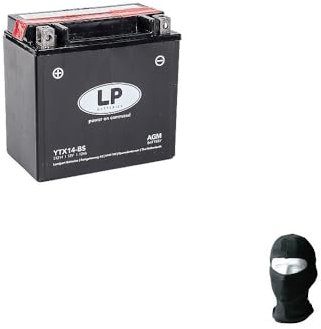 Compatible avec Yamaha YFM R Raptor 660 2001 à 2005 Batterie déjà prête à l'emploi LP YTX14-BS Batterie 12 Ah 12 V spécifique pour moto, scooter bricolage 150 x 87 x 145 mm
