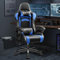 OneGame Ergonomischer Gaming Stuhl, hoher Rücken Computer Gamer Stuhl, höhenverstellbarer Game Stuhl, Racing Style Gaming Bürostuhl mit Kopfstütze und Lendenwirbelstütze, Schwarzblau