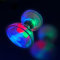 LED-Diabolo chinesisches Yojo-Set, dreilagiges Diabolo, chinesisches Jonglierspielzeug, buntes beleuchtetes Diabolo mit Diablo-Sticks