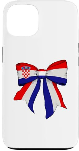 Kroatien Kroatien Stolz Flagge Mädchen Kokette Schleife Band Hülle für iPhone 13
