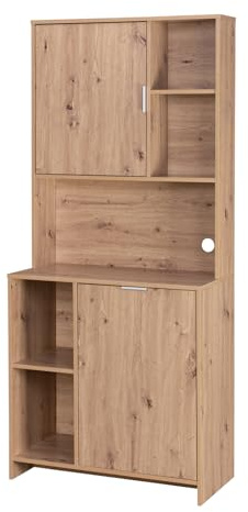 HTI living Küchenbuffet Malin Küchenschrank Mehrzweckschrank Mikrowellenschrank Artisaneiche