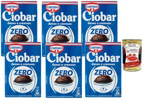 Italian Gourmet Cioccolata Calda Zero Trinkschokolade cremig 6 x 76g | Bevanda al cacao densa, ohne zugesetzten Zucker, 24 bustine monodose, Gesamtnettogewicht 456 g + Kostenlos Polpa 400g