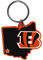 Siskiyou Sport San Francisco 49ers Home State Flexi Schlüssel Kette, Unisex, Sports, Orange