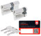 ABUS Schließzylinder Halbzylinder C83 GS gleichschließend Lagerschließung inkl. 3 Schlüssel inkl. ToniTec CodeCard Größe 10/30mm