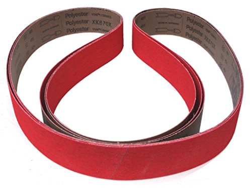 VSM Schleifband XK870X – 50 x 2000 mm – Körnung P40 – 3 Stück – aggressives Keramikkorn für Metall Edelstahl – reißfeste robuste Gewebeunterlage – wasserfest – Profi-Schleifbänder für Bandschleifer