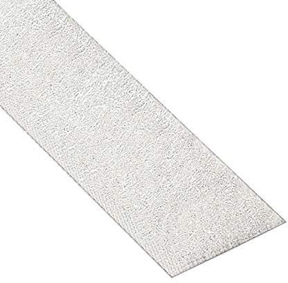 KLEBESHOP24 KLETTBAND SELBSTKLEBEND | Haken- oder Flauschband | Farbe, Breite, Länge wählbar/Flauschband, weiß, 10 mm x 3 m