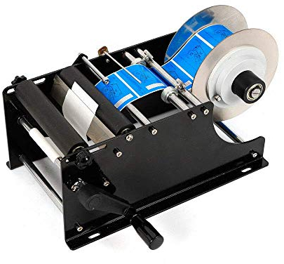 RANZIX Etichettatrice per bottiglie, etichettatrice rotonda per bottiglie, etichettatrice semiautomatica, macchina per etichettatrice rotonda semi-automatica MT-30