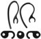 BODYART Set of 2 Ear Hooks & 3 Ear Bud Gels for Jabra EASYGO/EASYCALL/CLEAR/TALK Headsets, Plastic and Silicone, Black