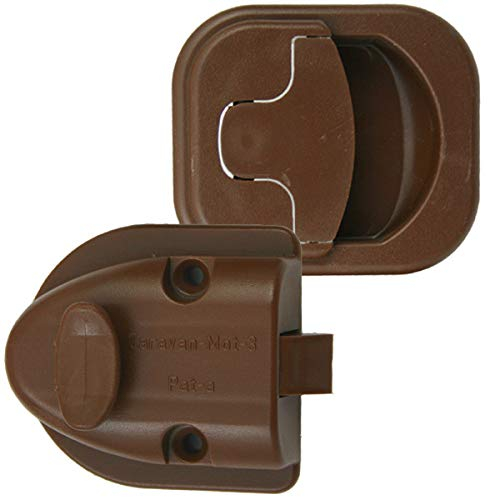 Serratura per porta, armadio, maniglia per bagno, roulotte, caravan, caravan, Hymer marrone, V