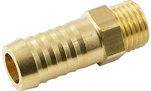 Fittingteile - Schlauchtülle mit Metrischem Außengewinde Messing (Ausführung: AG / M16 x 1,5-13 mm)