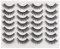 Newcally 14 Paare Künstliche Wimpern Natürliche Cat Eye False Lashes Falsche Wimpern Wispy Eyelashes C Curl Flacuschige Künstliche Nerzwimpern False Eyelashes