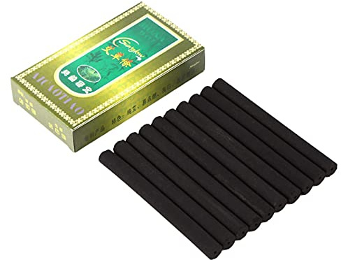 10 Stück/Karton Rauchfreie Moxa Rollen, 12mm * 120mm Moxibustion Column Stick Rauchfreie Moxa Rolls Stick Körperteilheilung für Moxa Massagetherapie Behandlung Lindert Körperschmerzen