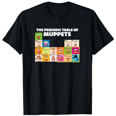 Disney The Muppets Periodic Table Of The Muppets T-Shirt