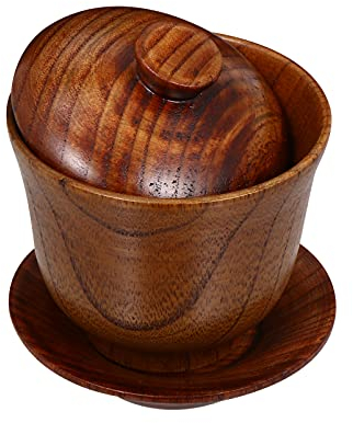 Cabilock 1juego Taza De Té Creativa con Tapa Diseño Chino Cerámica y Portátil para Disfrutar Oolong y Puer Casa Oficina