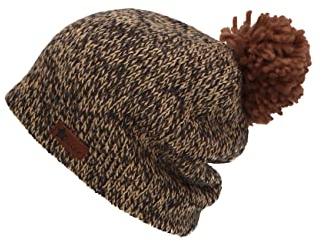 Sterntaler Baby Jungen Beanie Baby Beanie Bommel Mütze - Beanie Baby, Kinderbeanie - gefüttert mit Baumwoll Fleece - dunkelbraun, 47
