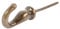 Hammer and Tongs Brass 20mm x 35mm Screw Hook - Cast Iron Vintage Antique Wall Mounted Hanger