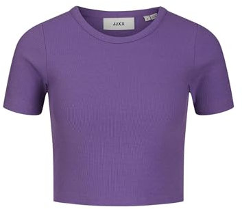 Jack & Jones Damen Jxflorie STR Ss Rib Tee JRS Noos T-Shirt, Royal Lilac, L