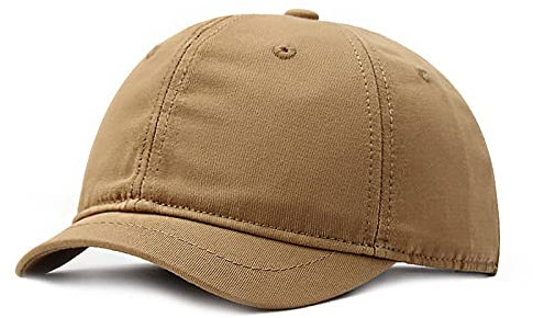 Faringoto Herren Baseballkappe aus Baumwolle mit kurzer Krempe, lässig, Schirmmütze, Damen, vielseitig, Reitsport-Sonnenhut, 01-khaki, One size