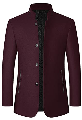 Costume Homme Oversize, Col Mao, Veste Carreaux, Rose Poudré, Blazer, Costard Gris Clair, Noir Cravate Rouge, Mariage Invité