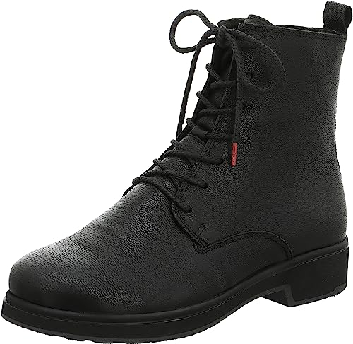 THINK! Damen COGITA chromfrei gegerbte Lammfell Schneestiefel, 0010 SCHWARZ, 43 EU