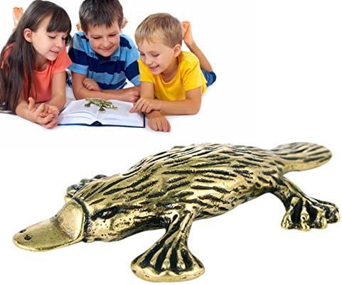 Ziurmut ornitorrinco | Escultura ornitorrinco Retro Cobre | Animal Juguete pequeño Pico Pato decoración hogar Adorno artesanía Encanto
