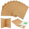 12 Stück Dokumentenmappe A4 Pappe, Dokumentenmappe A4 Kraftpapier mit Tasche, Aktendeckel A4 Pappe mit Kartenschlitz, A4 Präsentationsmappen Braun, Aktenmappe A4 Pappe, für Büro, Schule und Zuhause