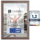 CABBEL Einzelpack (1 STK.) Bilderrahmen DIN A4 21x30 MDF Holz-Rahmen in Eiche Dunkel | mit bruchsicherem Plexi-Glas/Modern