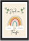 MilaBoo® personalisiertes Geldgeschenk zur Taufe Regenbogen I eine bleibende Erinnerung zur Taufe Konfirmation Firmung Kommunion Jugendweihe I Hahnemühlen Papier Made in Germany A3 A4 A5