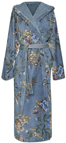 Pip Studio Bademantel Secret Garden Blau XL