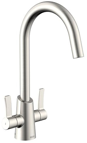 Bristan Acorn Easyfit Kitchen Sink Mixer Stainless Steel Tap
