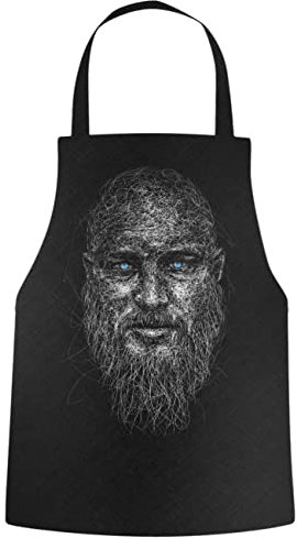 Grillschürze Kochschürze Wikinger Legende Ragnar BBQ Walhalla Odin