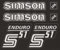 Transparente Simson S51 Enduro Aufkleber IFA Premium