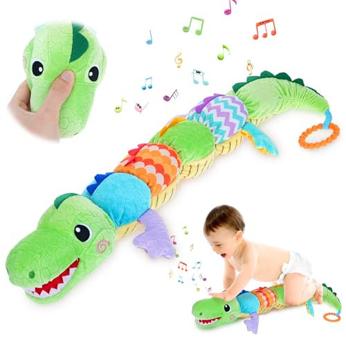 Baby Musical Raupe Kuscheltier, Luckits Raupe Plüschtier Spielzeug mit Lineal, Greifling zum Rasseln Baby, Baby Stofftier Spielzeug, Baby Spielzeug 0-6 Monate Tolles Geschenk für Jungen und Mädchen