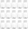 15Pcs 100ml Ginger Juice Bottles with Lids, Small Square Plastic Bottles, Leak Proof, Durable, Reusable, Ideal for Camping, Dining Activities, Suitable for Smoothie Coffee Beverages Juice Milk