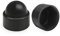 Drenky Cache-écrous M10, 25 Pièces Cache Ecrou Plastique Capuchons De Protection, Pour Clé De 17 mm, Cache Boulon Pour Recouvrir Les écrous et Les Têtes De Vis Hexagonales, Noir