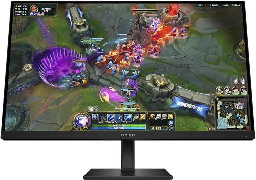 HP OMEN 27 inch QHD 280Hz Gaming Monitor - 27qs G2 | aRGB Lighting | Dual 3W Speakers | OMEN Light Studio | Console Compatible | Adjustable stand | Joypad OSD Button | Integrated Cable Management