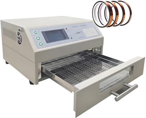 vnmudzeo Intelligenter SMD-Reflow-Ofen T962 Upgrade, Infrarot-Heizung, Temperaturregelung Von 0–350 °C, Mikrocomputersteuerung