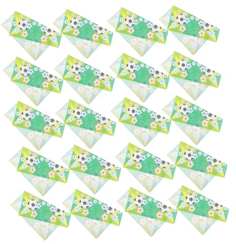 SAFIGLE 20 Stück Teiliges Fußball Servietten aus Dickem Papier mit Einzigartigem Soccer Print Saugfähig und Leicht für Fußball Mottoparty Kindergeburtstag Sportevents und