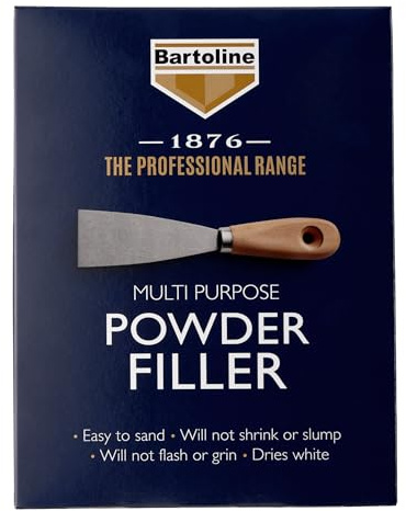 Bartoline 1876 All Purpose Powder Filler 1.5kg – Pro-Grade, Non-Shrink Interior & Exterior Filler for Plaster, Wood, Brick & More