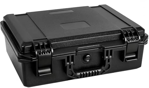 OUUTMEE Portable Hard Case, Protective Camera Hard Case with Foam | IP67 Rated Shockproof Carrying Case with Customized Foam, for Cameras, Drones, Lenses, Tools and Equipment 41 x 34 x 15CM
