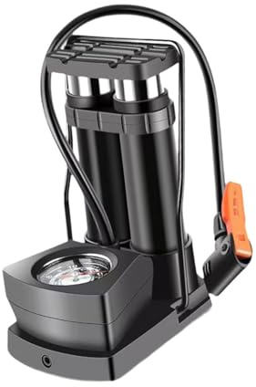 Generic Pompa a Pedale per Pneumatici, Portatile con Manometro, per Hovercraft, Bici, Pompa Ad Alta Pressione, Pompa Da Pavimento per Bici