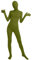 Frauen-Fit Ganzanzug Spandex One Piece Ganzkörper Zentai Kostüm Lycra Bodysuit (L, army green)