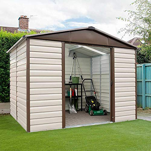 Yardmaster Shiplap 10x8 Apex Metal Garden Shed & Frame - Assembly Available