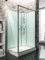 Schulte cabine de douche complète en kit 120 x 80 x 204 cm (bac de douche inclus), alu-argenté, avec porte coulissante, ouverture vers la droite, verre de sécurité porte 5 mm, cabine intégrale
