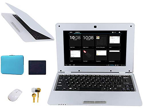 Fancy Cherry® 10 pulgadas 8 Go Android Laptop Netbook Laptop Ultrabook Clavier Français Cámara WiFi HDMI Netflix Youtube (Bolsa Para Laptop + Souris + Souris + auriculaire)