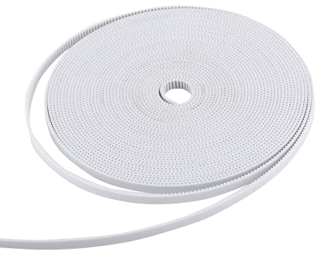 Offener Zahnriemen 10M 2GT Weiß Breite 6mm PU mit Kern für Präzisionsmaschinen 3D Druckerzubehör