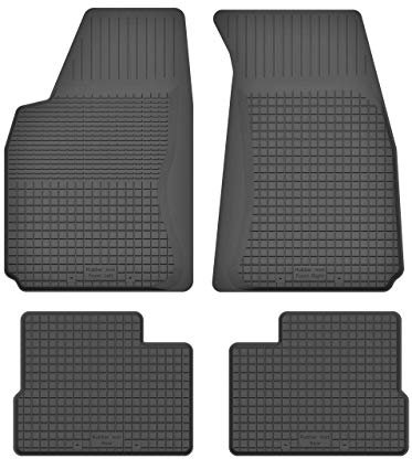 Gummimatten Fußmatten 1.5 cm Rand kompatibel mit Peugeot 106 I II (Bj. 1991-2005) ideal angepasst 4 -Teile EIN Set