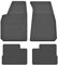 Gummimatten Fußmatten 1.5 cm Rand kompatibel mit Peugeot 106 I II (Bj. 1991-2005) ideal angepasst 4 -Teile EIN Set
