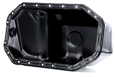 RIDEX 592O0044 Coppa olio con vite spurgo olio con anello tenuta senza foro per sensore livello olio senza guarnizione coppa dell’olio Compatibilità con VW Polo Hatchback 6R1, 6C1